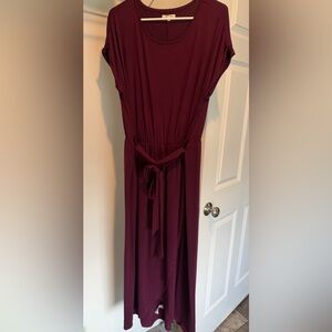 Maurices Deep Wine Maxi Dress